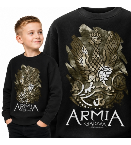 BLUZA DZIECIĘCA  PATRIOTYCZNA AK 42-47